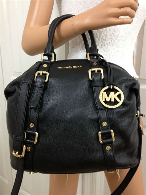 michael kors hamilton bedford leather satchel black|Hamilton Medium Leather Satchel .